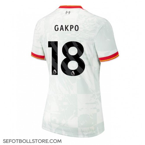 Liverpool Cody Gakpo #18 Replika Tredje Tröja Dam 2024-25 Kortärmad